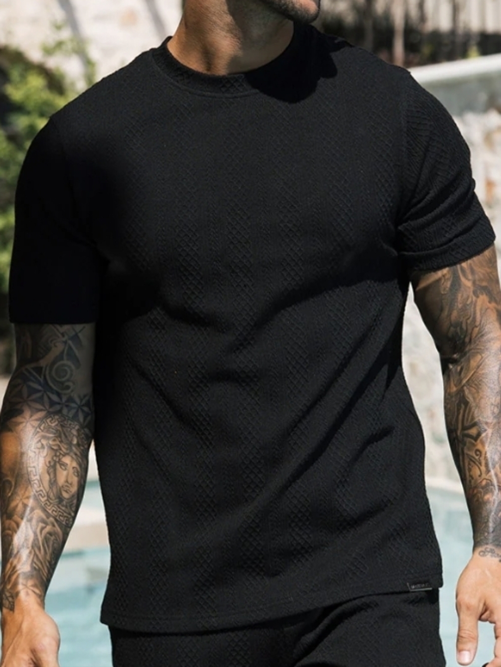 Mauvais BLACK Diamond Slim Tee in Black